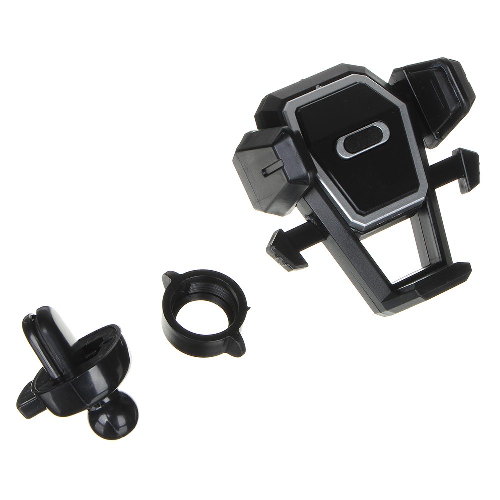 ЕРМАК Держатель телефона на дефлектор, тип: раздвижной, с кнопкой, пластик, арт.№ 733-026