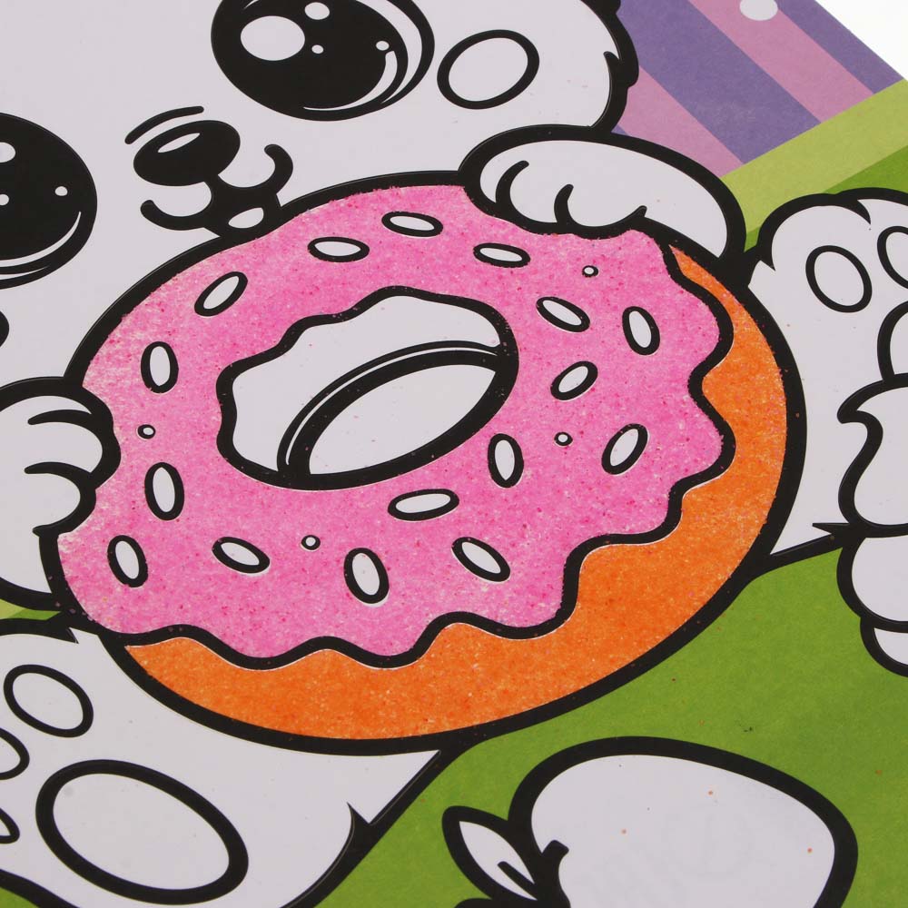 Фреска из песка с цветным фоном "Микс", бумага, песок 8-10цв., 21х27см, арт.№ 287-301