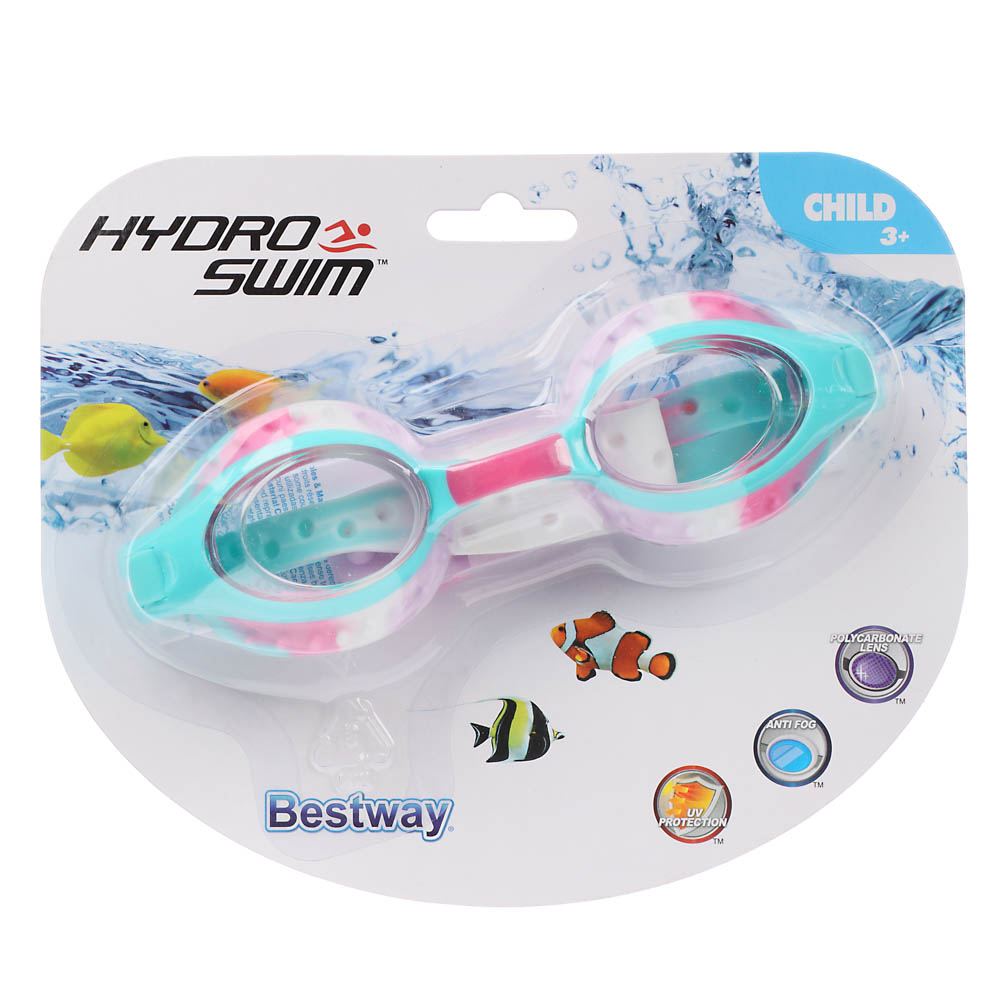 BESTWAY Очки для плавания Swirl Goggles, 21099, арт.№ 002-010