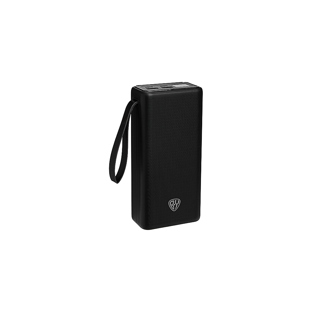 Аккумулятор мобильный BY 30000мАч, 2xUSB-A, 2xUSB-C, 20W, 3A, цифровой индикатор, пластик, чёрный, арт.№ 031-162