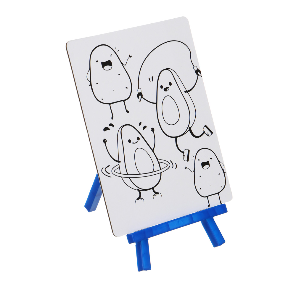 FLOMIK Набор для раскрашивания, картинка на подставке, краски и кисть в комплекте, картон, блистер, арт.№ 590-015