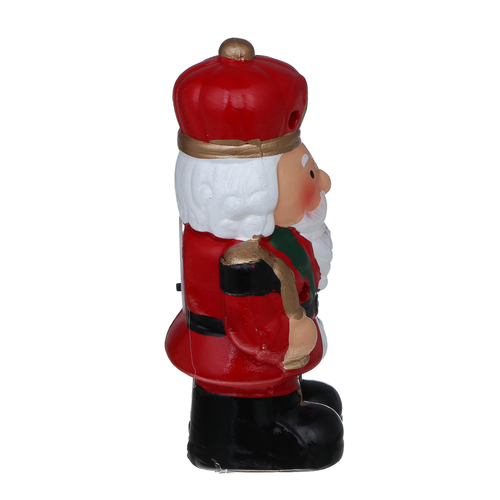 СНОУ БУМ Щелкунчик LED, 7,2x6,5x14,5 см, постоянное свечение, керамика, 2xLR44, арт.№ 396-230