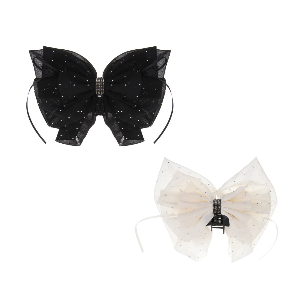 Краб-бант для волос, тм ЮНИLOOK, 14см, акрил, 2 цвета, #18, арт.№ 321-412