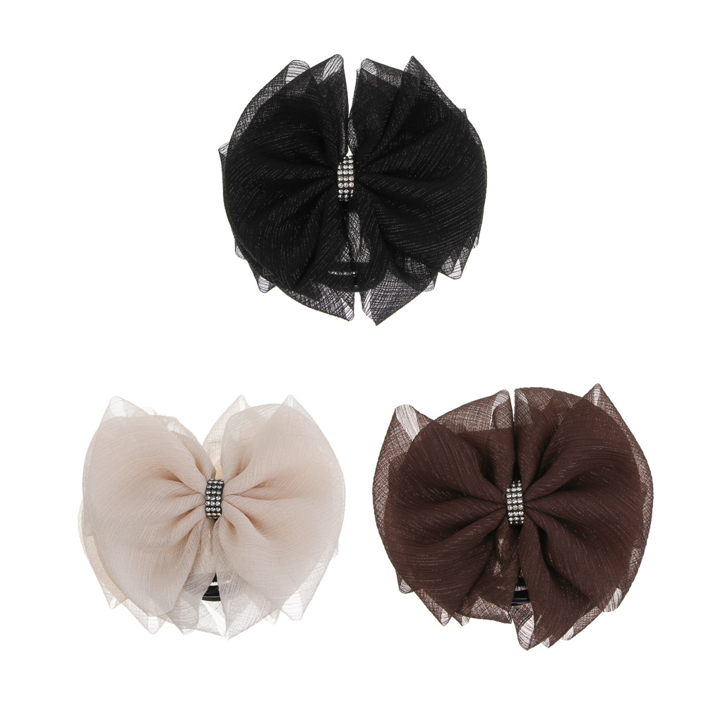 Краб-бант для волос, тм ЮНИLOOK, 8см, акрил, 3 цвета, #21, арт.№ 321-415