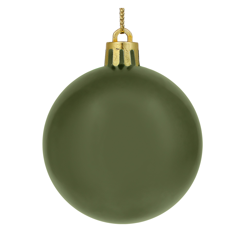 СНОУ БУМ Набор шаров 6шт 6см пластик, темно-зеленый, 26-225, арт.№ 372-712