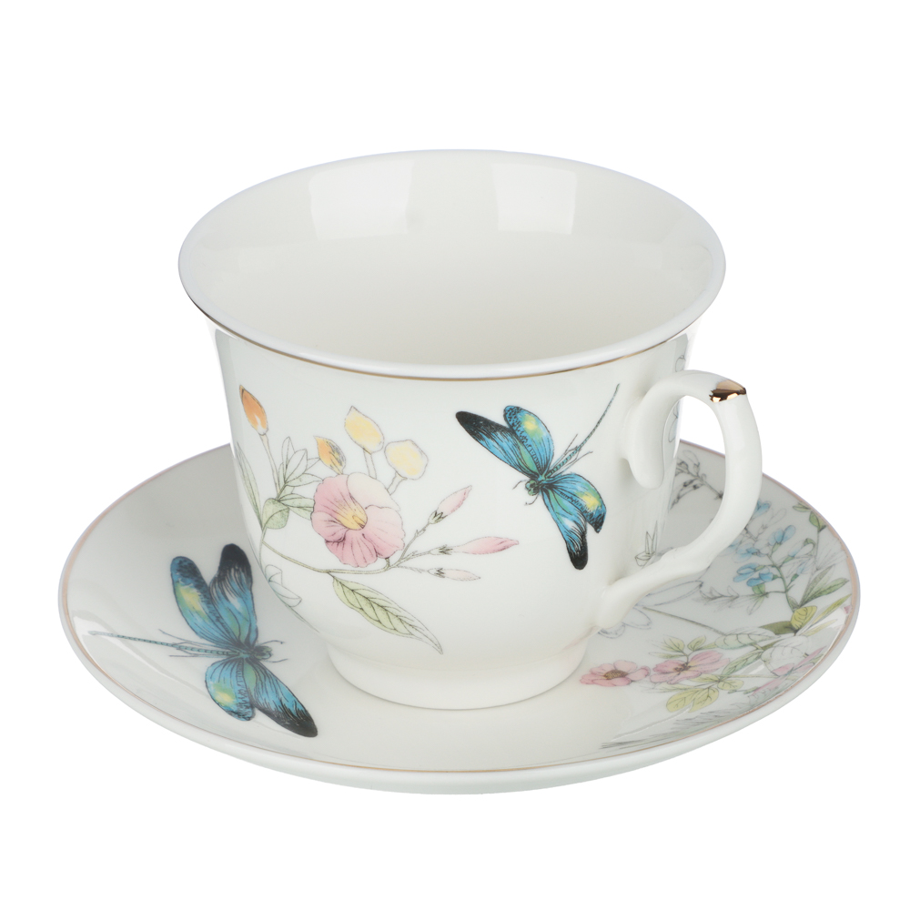Набор чайный 2 пр., 225мл, MILLIMI, Стрекоза, фарфор, арт.№ 802-561