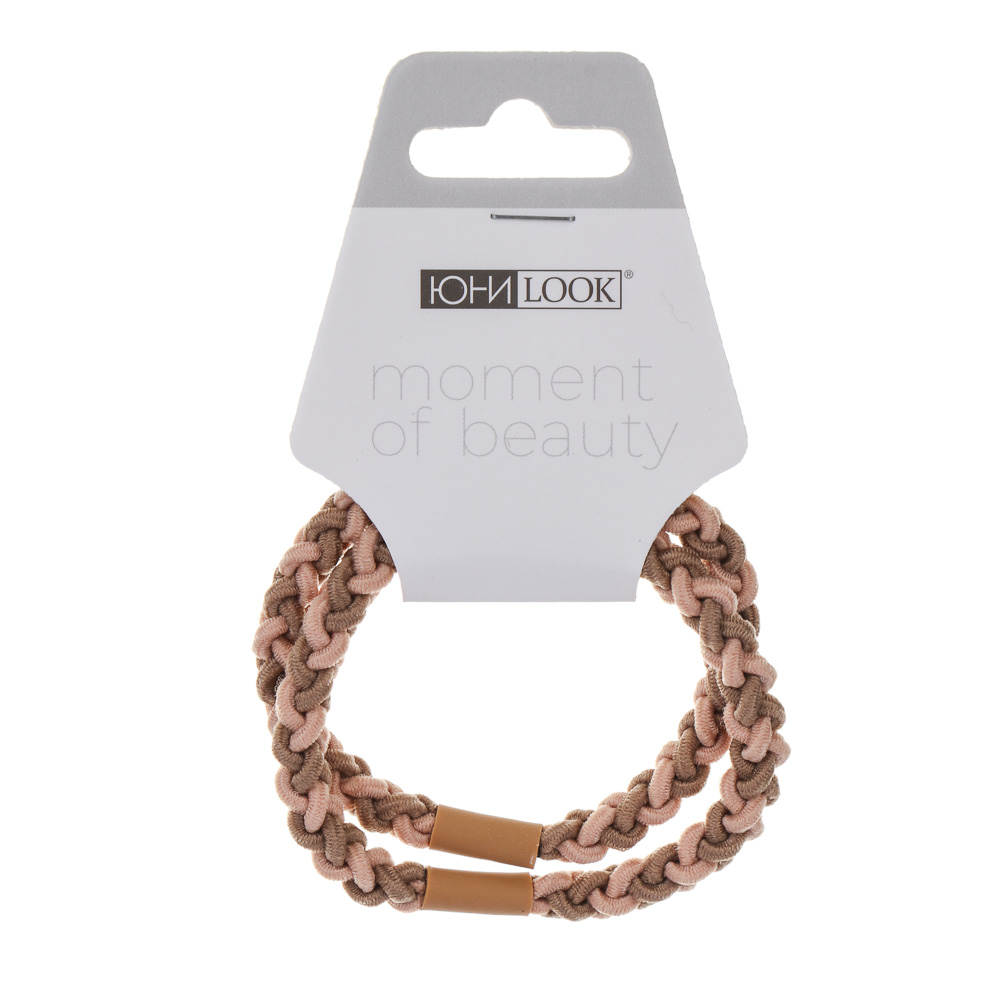 ЮНИLOOK Резинки для волос 2шт, полиэстер, 5см, 3 цвета, #1, арт.№ 322-287