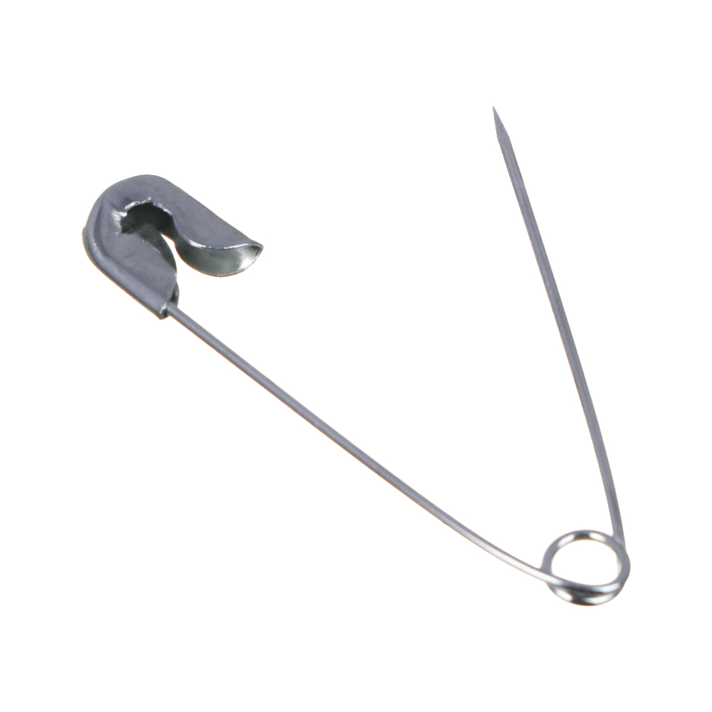 Булавки английские, 27 мм, 10 шт, цвет серебристый, арт.№ 308-358