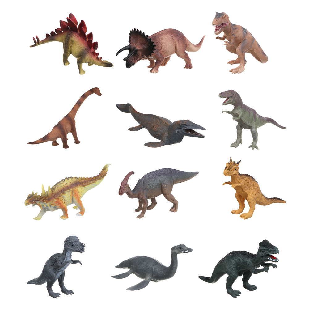 ИГРОЛЕНД Фигурка в виде динозавра, 20см, PVC, 12 дизайнов, арт.№ 274-129