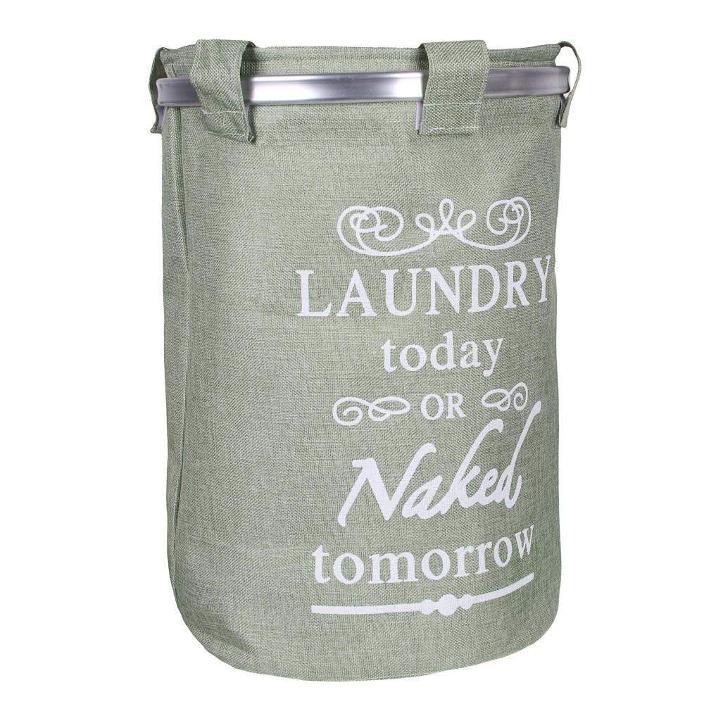 VETTA Флоренция Корзина для белья с металл.обручем, текстиль, 35х55см, 3 цвета, арт.№ 402-011