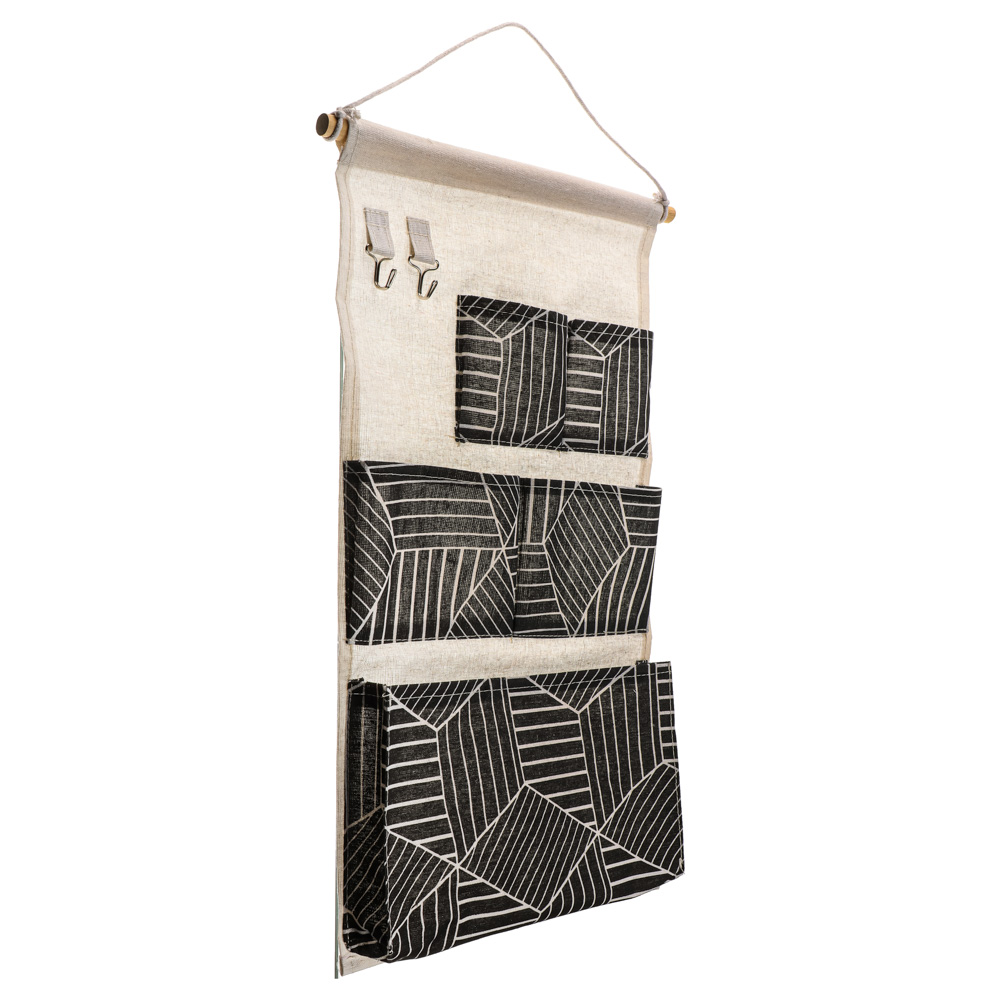 VETTA Барселона Кофр подвесной настенный, 5 объемных карманов, 2 крючка, текстиль, 34х55см,4 дизайна, арт.№ 457-572