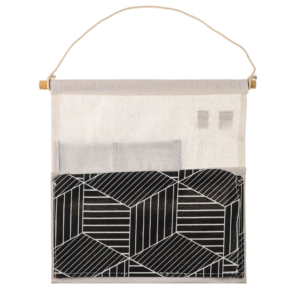 VETTA Барселона Кофр подвесной настенный, 5 объемных карманов, 2 крючка, текстиль, 34х55см,4 дизайна, арт.№ 457-572