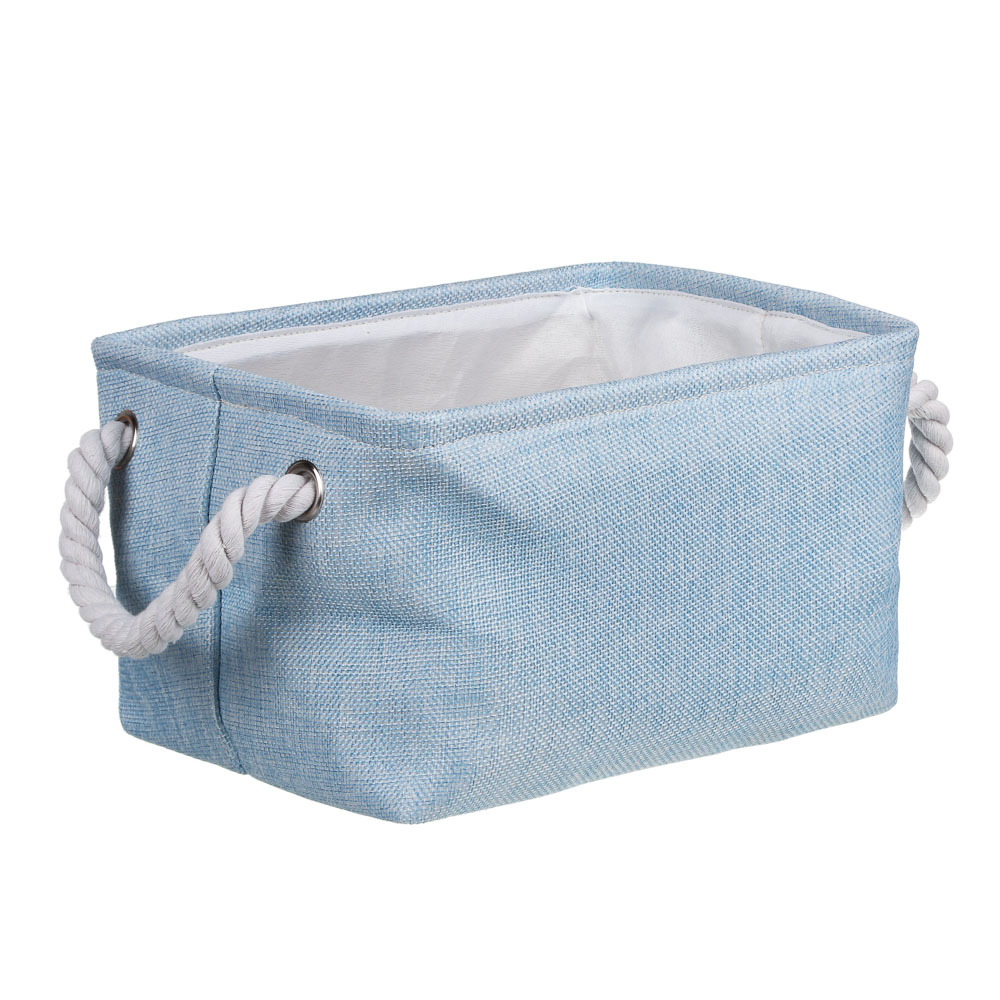 VETTA Флоренция Корзина с веревочными ручками, текстиль, 25х20х15см, 3 цвета, арт.№ 457-570