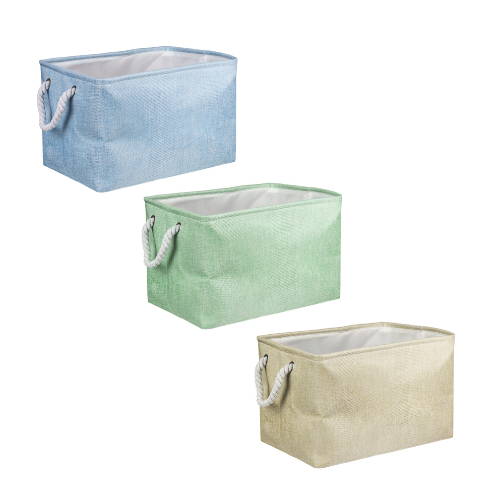 VETTA Флоренция Корзина с веревочными ручками, текстиль, 40х26хh25см, 3 цвета, арт.№ 457-569