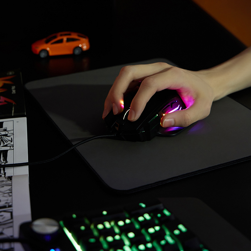 BY Игровая мышь проводная Revolver 12800dpi,7D,A825,RGB,220см, арт.№ 405-055