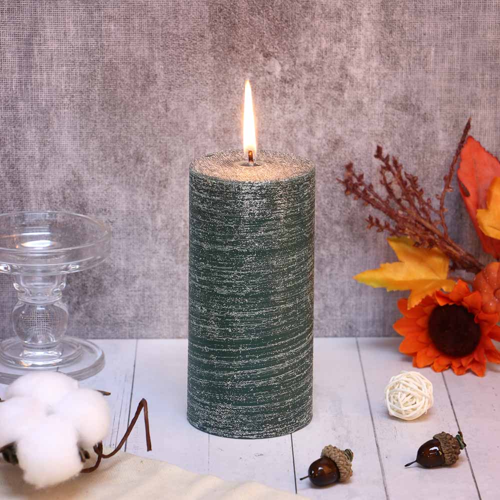 Свеча ароматическая с глиттером, 7x15, аромат - жасмин, арт.№ 508-863