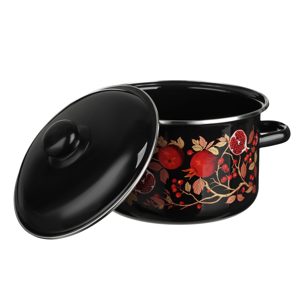 Гранат Кастрюля эмалированная 4л, индукция, арт.№ 894-585