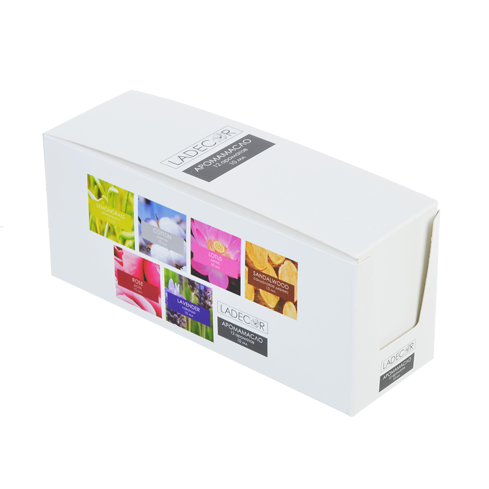LADECOR Аромамасло 10мл, 12 ароматов, арт.№ 412-016
