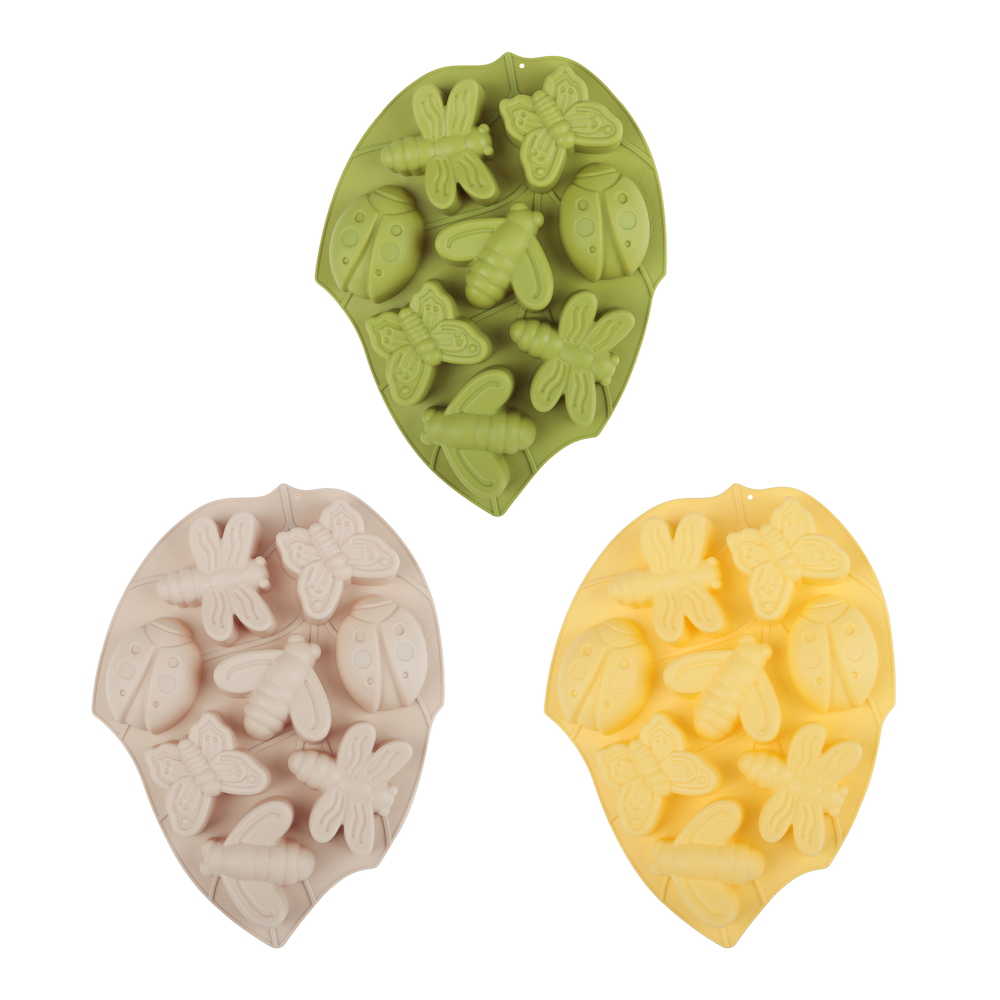 VETTA Форма силиконовая 8 ячеек, 28х21х3см, "Пчелка", 3 цвета, арт.№ 891-075