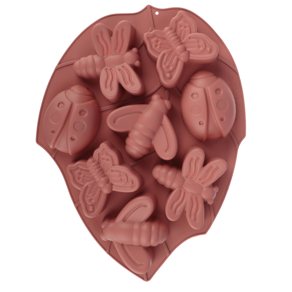 VETTA Форма силиконовая 8 ячеек, 28х21х3см, "Пчелка", 3 цвета, арт.№ 891-075