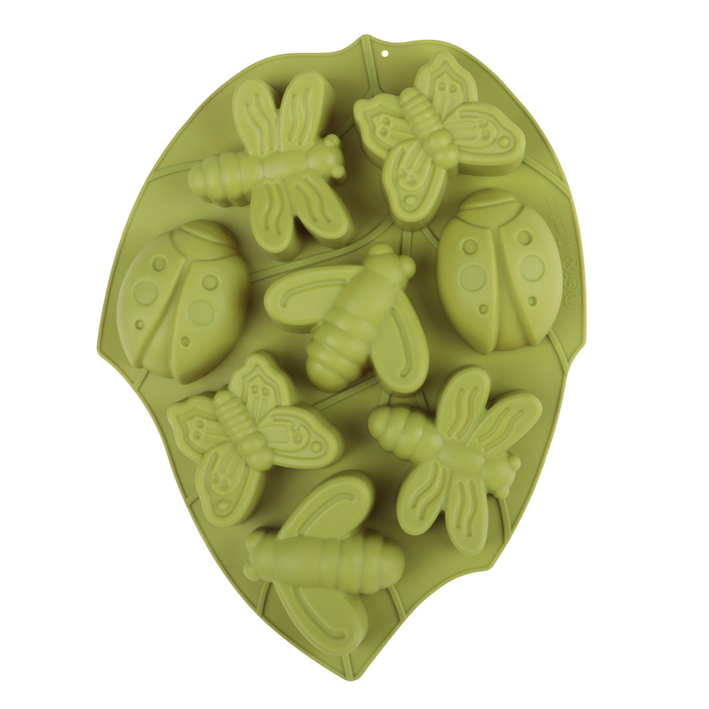 VETTA Форма силиконовая 8 ячеек, 28х21х3см, "Пчелка", 3 цвета, арт.№ 891-075