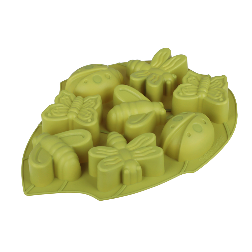 VETTA Форма силиконовая 8 ячеек, 28х21х3см, "Пчелка", 3 цвета, арт.№ 891-075