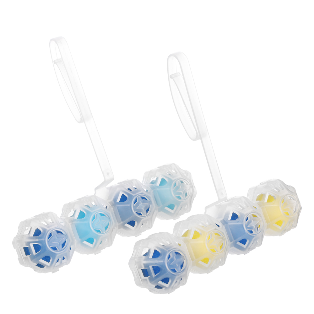 NEW GALAXY Освежитель для унитаза шариковый 4в1, 50гр. свежесть лимона, свежесть океана, арт.№ 778-207