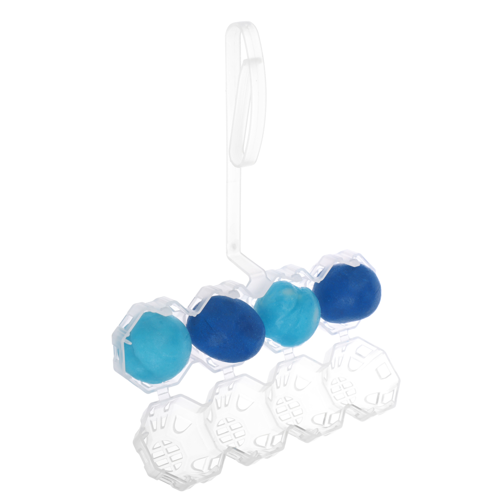 NEW GALAXY Освежитель для унитаза шариковый 4в1, 50гр. свежесть лимона, свежесть океана, арт.№ 778-207