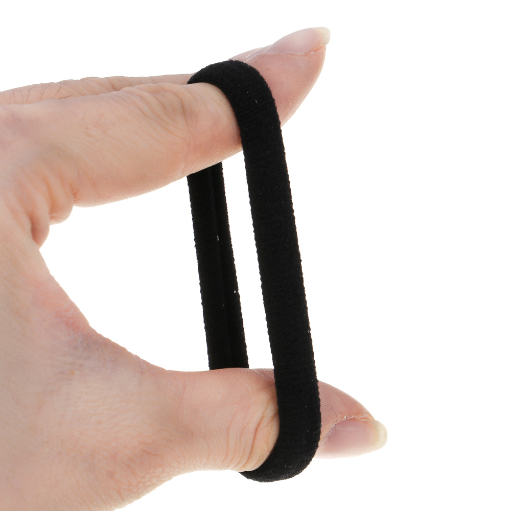 Резинки для волос ЮНИLOOK 6шт, d5см, полиэстер, черный, белый, ACS-56, арт.№ 322-021