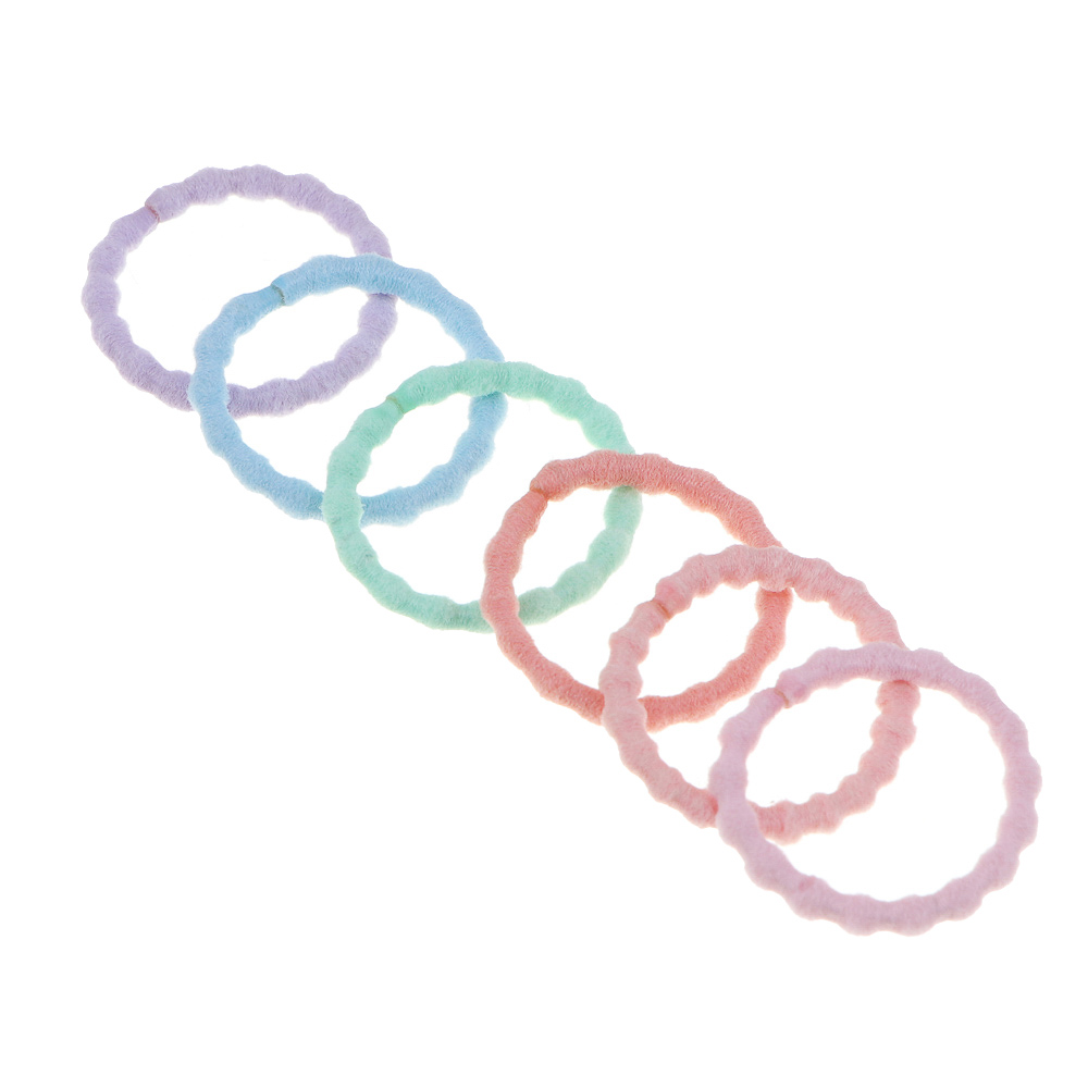 Резинки для волос ЮНИLOOK 25шт, d2см, нейлон, 3-4 дизайна, ACS-60, арт.№ 322-026