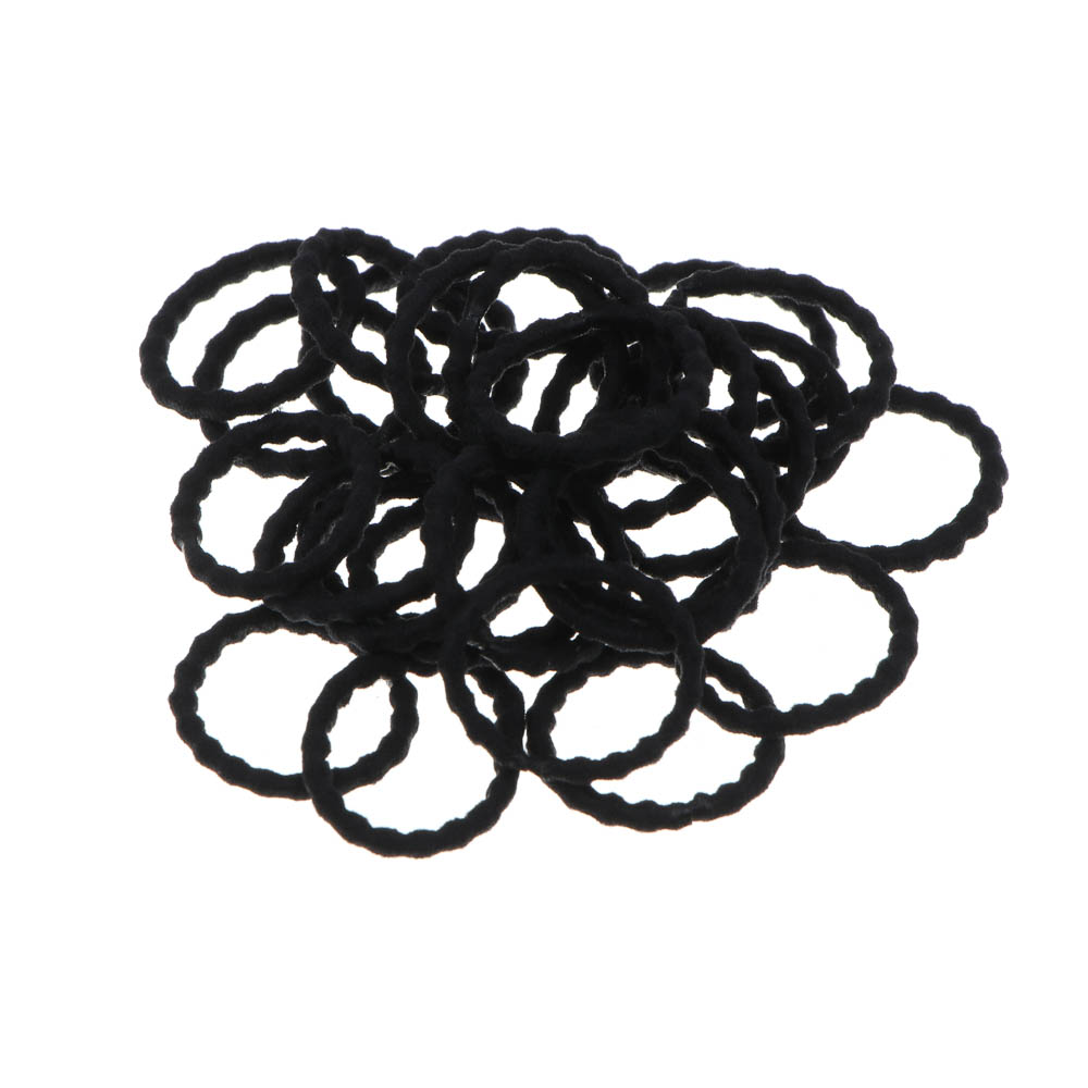 Резинки для волос ЮНИLOOK 25шт, d2см, нейлон, 3-4 дизайна, ACS-60, арт.№ 322-026