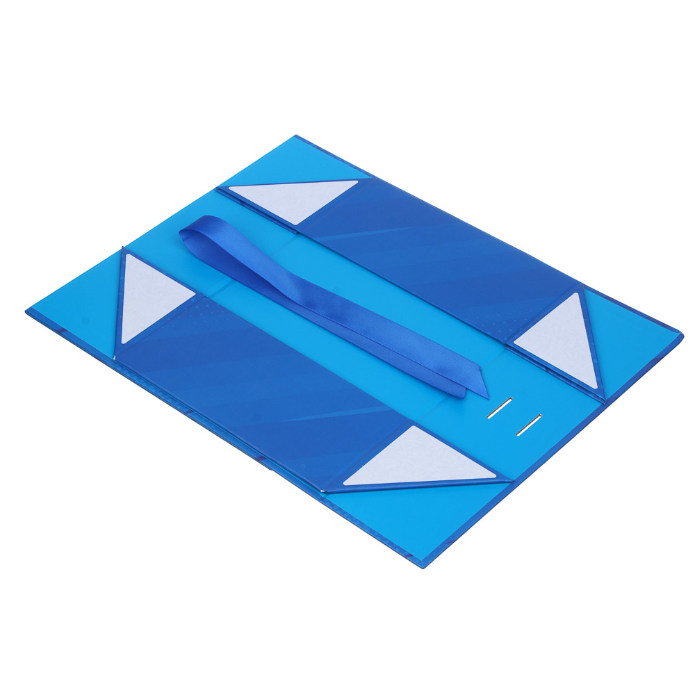 BY Коробка подарочная складная с лентой, тиснение фольгой, 28x20x9см, Пересвет, арт.№ 207-058