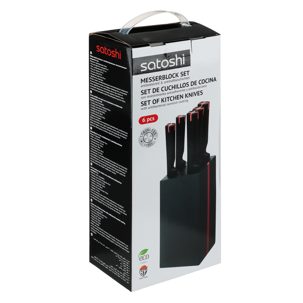 SATOSHI Кассель Набор ножей кухонных 6пр, на подставке, арт.№ 803-303