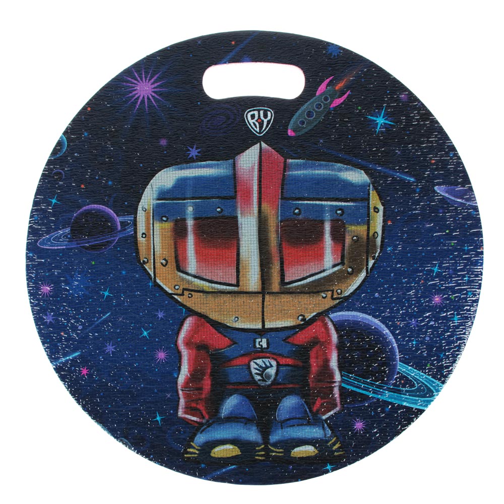 BY Вселенная Ледянка мягкая, круглая, с рисунком, пенополиэтилен, 40x0,8см, арт.№ 077-006