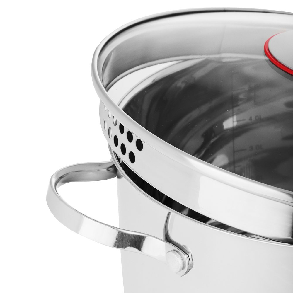 VETTA Бирмингем Кастрюля 24х14,5см, 6,3л, со стекл. крышкой, индукция, арт.№ 822-139