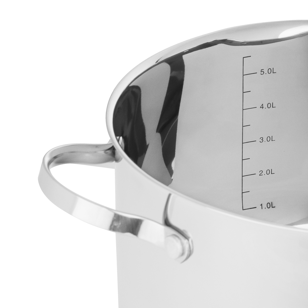 VETTA Бирмингем Кастрюля 24х14,5см, 6,3л, со стекл. крышкой, индукция, арт.№ 822-139