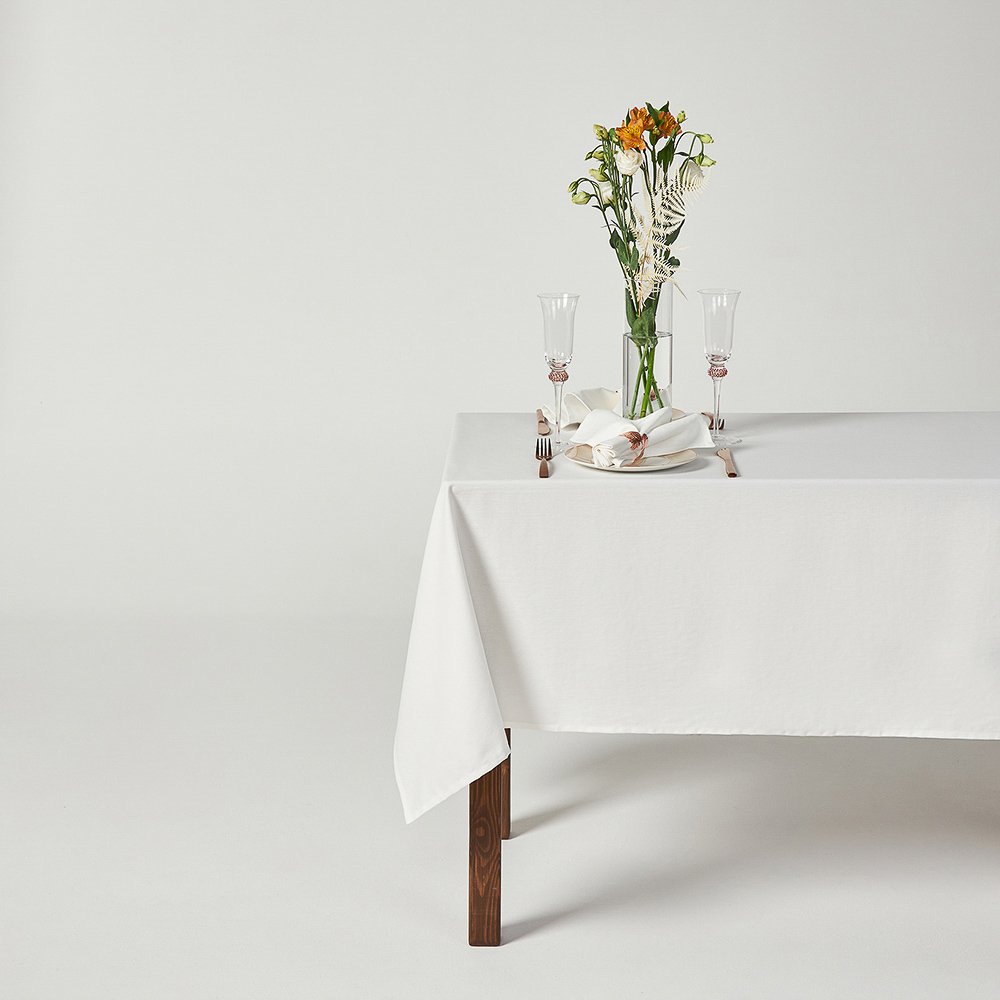 BY COLLECTION White Line Скатерть текстильная, 140х200см, 100% хлопок, арт.№ 488-104