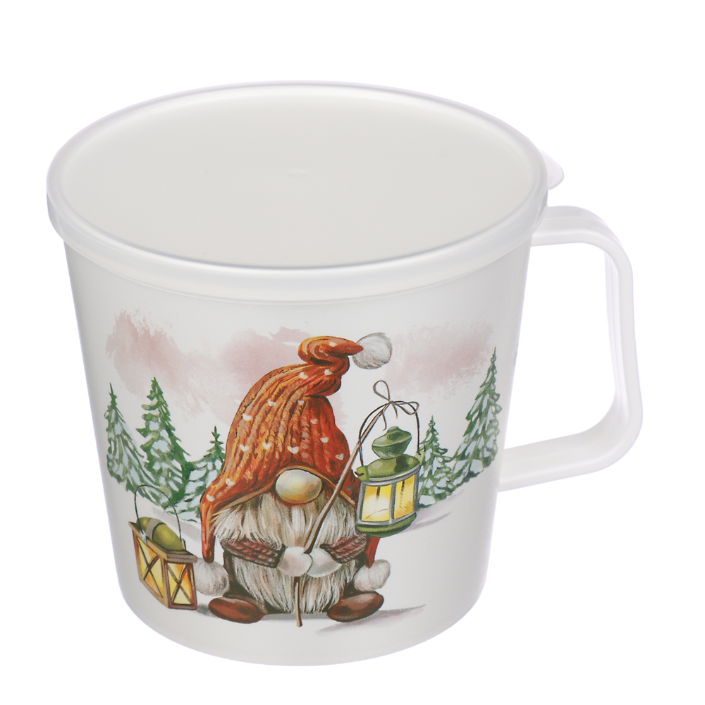 Шишки, Гном Кружка-контейнер, 750мл, пластик, 2 дизайна, арт.№ 861-470