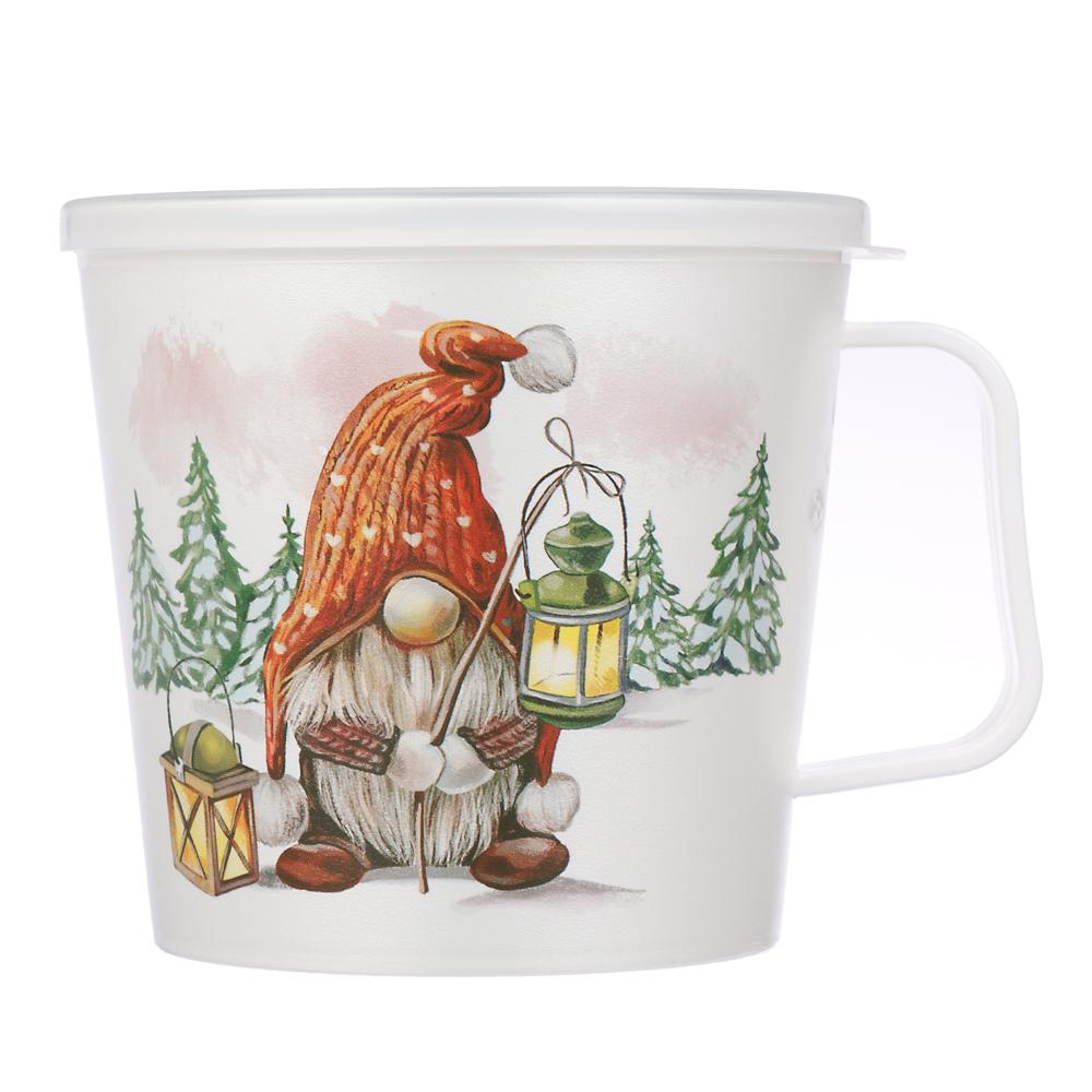 Шишки, Гном Кружка-контейнер, 750мл, пластик, 2 дизайна, арт.№ 861-470