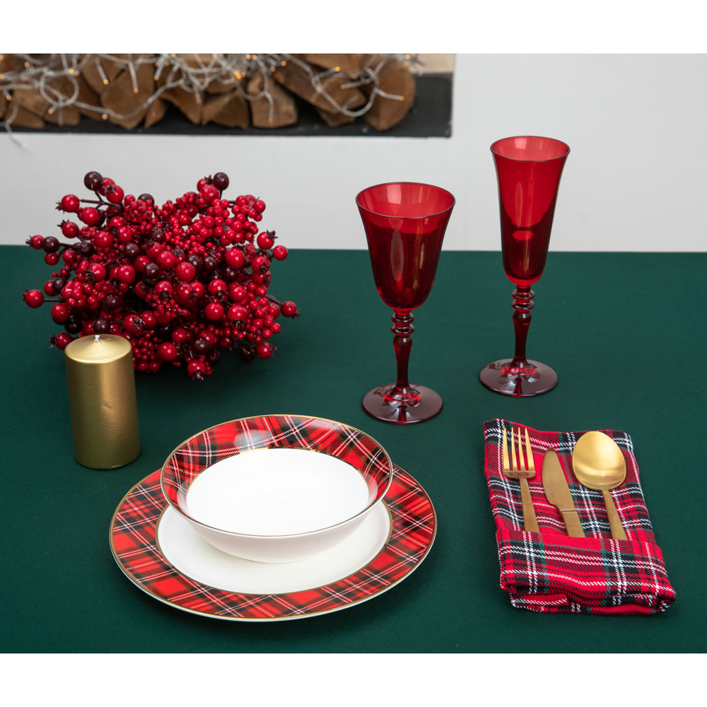 MILLIMI Шотландка Набор салатников 17,5см, 2шт, костяной фарфор, арт.№ 820-163