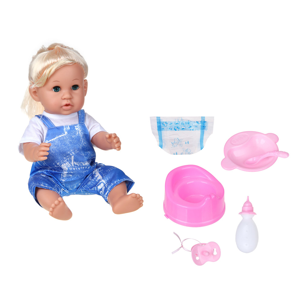 BY Kids Кукла интерактив. "ЛуЛу", пластик PE, резина, текстиль, звук, AG13х3, 23х11х36см, 2 диз., арт.№ 267-938