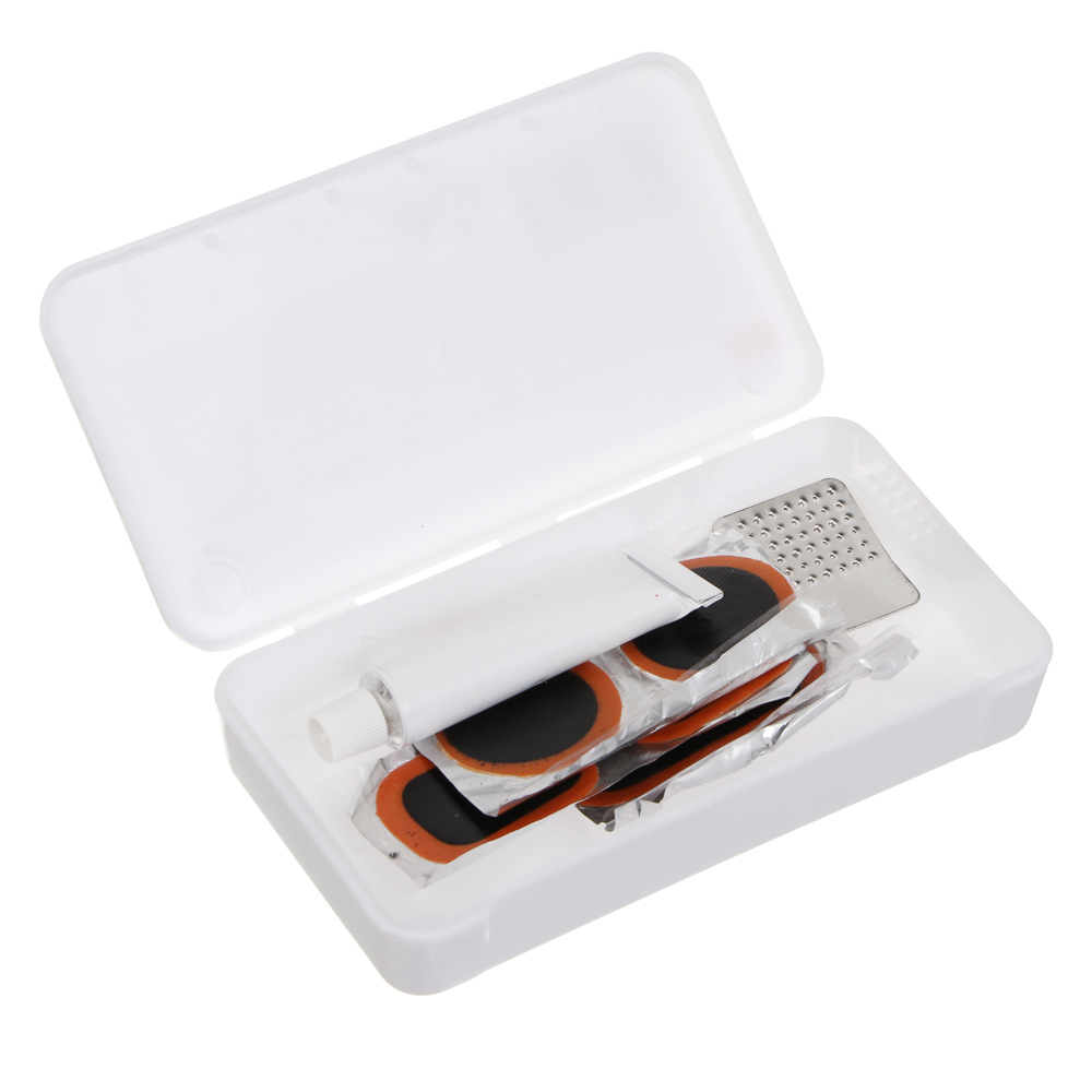 Ремкомплект велосипедный "Мини", тм BY SPORT, (клей 4 г, 5 заплаток, терка), арт.№ 195-045