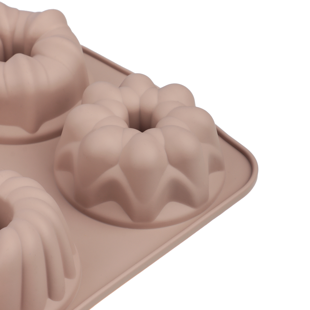 SATOSHI Алион Форма для выпечки 6 ячеек 29x17х3,8см "Цветы", силикон, арт.№ 856-149