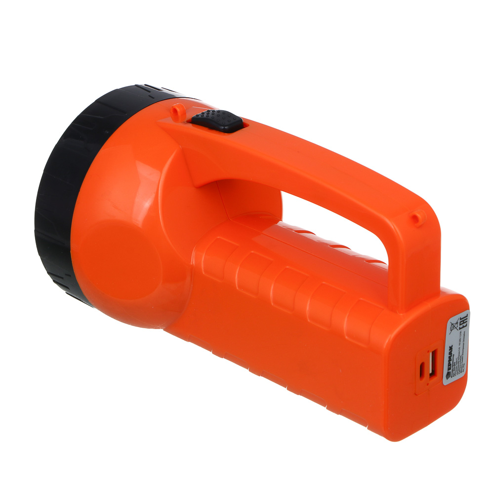 Фонарь прожектор тм ЕРМАК, 19 LED+COB, Type-С, пластик, 182х100х103 мм, арт.№ 223-042