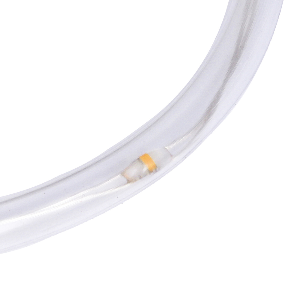 Гирлянда шнур 10 м  СНОУ БУМ, 100 LED ламп, постоянное свечение шампань, ПВХ прозрачный, диаметр 5 мм, 220В, IP44, арт.№ 351-775