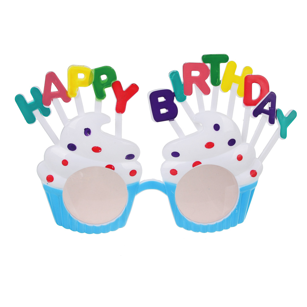 Капитан Весельчак Очки праздничные, пластик, 12х18см, 3 цвета, арт.№ 530-177