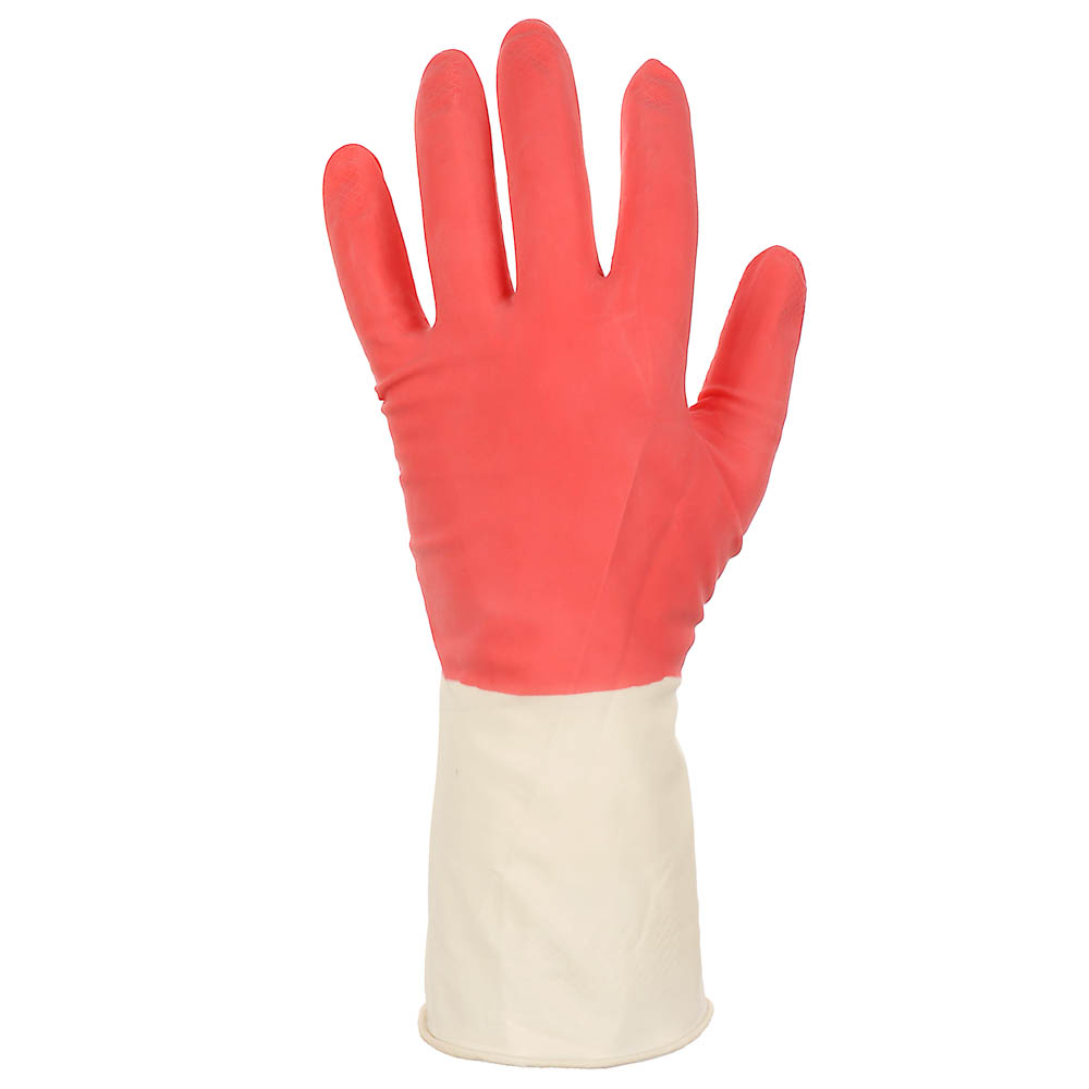 Перчатки хозяйственные тм Archdale, прочные,красно-белые в инд. упак. р.М, арт.№ 447-078