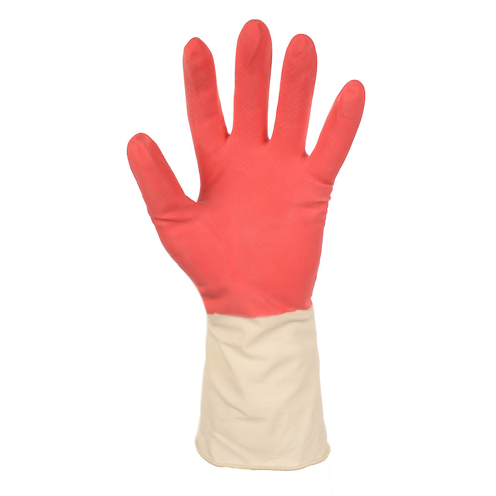 Перчатки хозяйственные тм Archdale, прочные,красно-белые в инд. упак. р.М, арт.№ 447-078