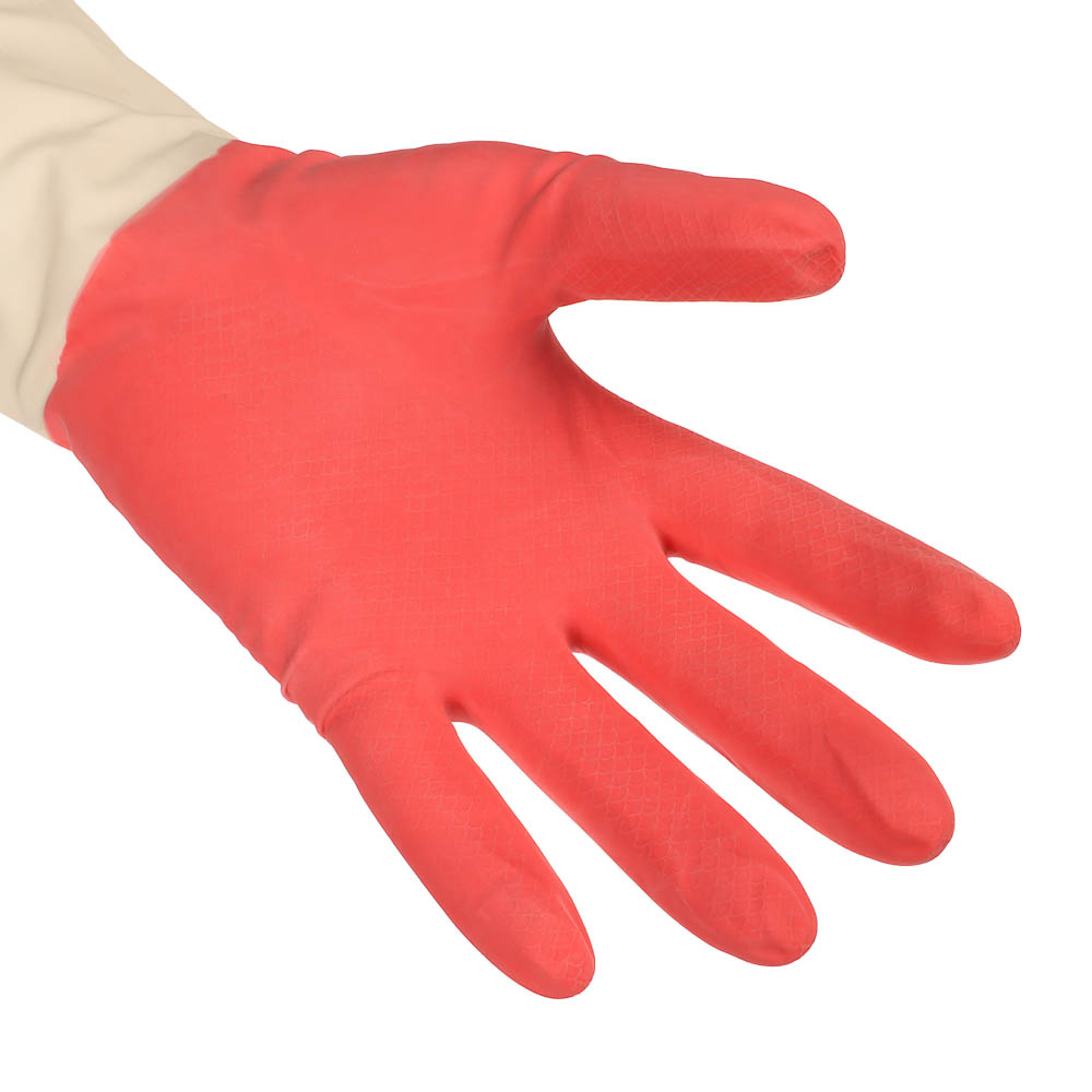 Перчатки хозяйственные тм Archdale, прочные,красно-белые в инд. упак. р.М, арт.№ 447-078