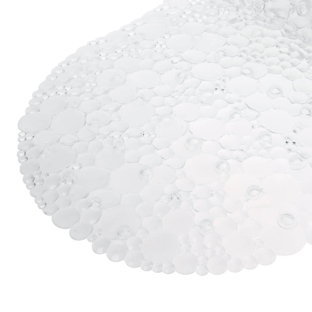 Коврик противоскользящий в ванную "Линза" 67см*38см, прозрачный, арт.№ 403-111